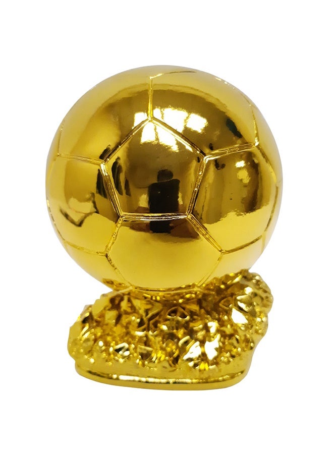 كأس كرة القدم كأس بطل أفضل لاعب كرة ذهبية مادة الراتنج طلاء الذهب لون كرة القدم كأس تذكارية مجموعة كرة القدم مروحة هدية - Image 3